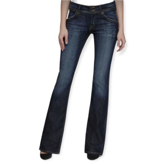 Hudson Jeans Denim - Hudson Jeans Petite Signature Flap Pocket Bootcut Jeans in Elm Size 28